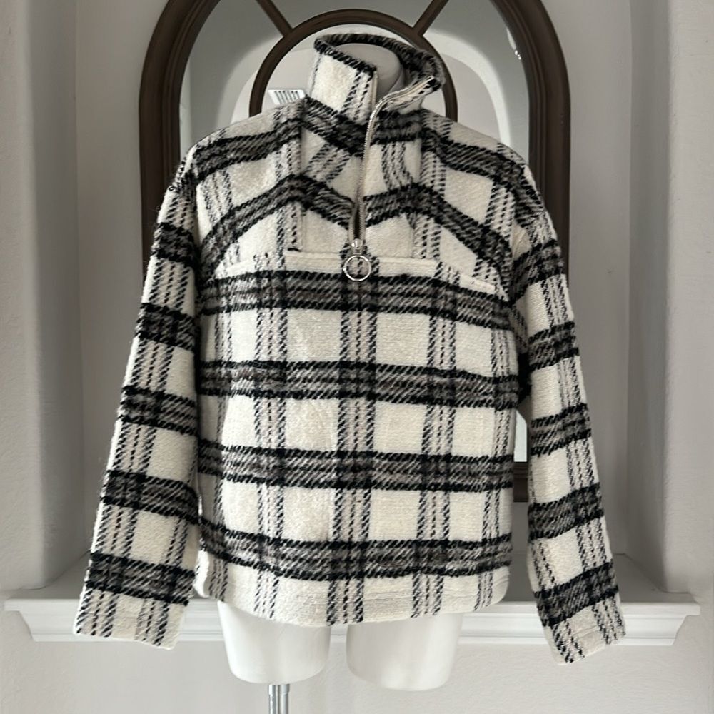 IRO Bika Jacket in Ecru-Black-Grey, NWT, Size EU 40 - Picture 11 of 15
